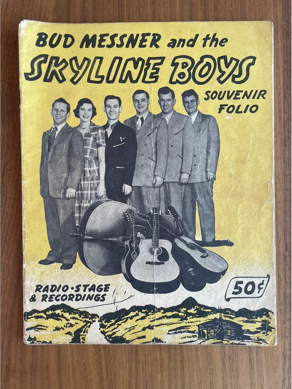 Bud Messner And The Skyline Boys Souvenir Folio Booklet Chambersburg WCHA